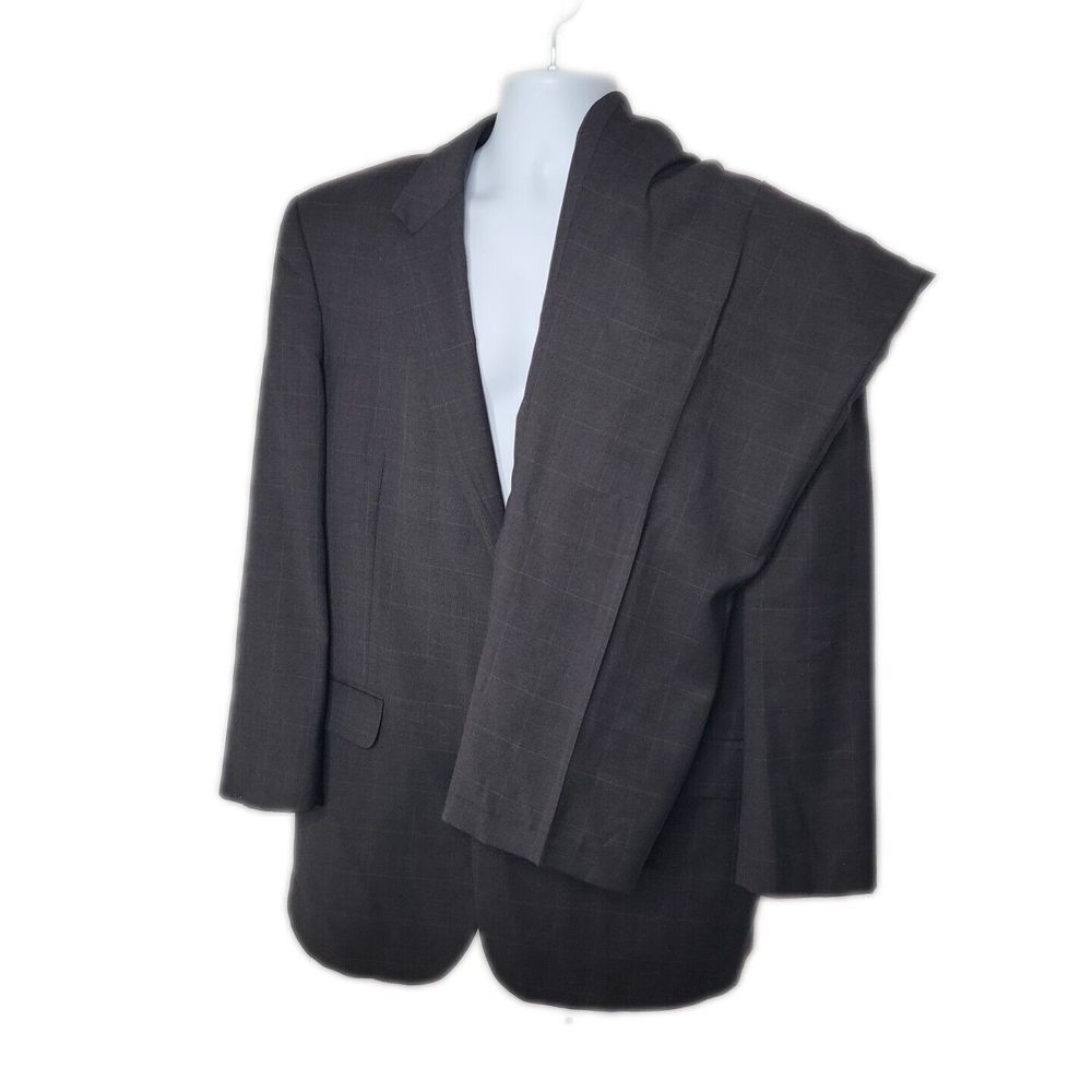 Jos. A. Bank 2 Button Pant Brown Suit ~ Sz 44L Blazer ~ 40W 28.5L Pleated Pants - Picture 1 of 11